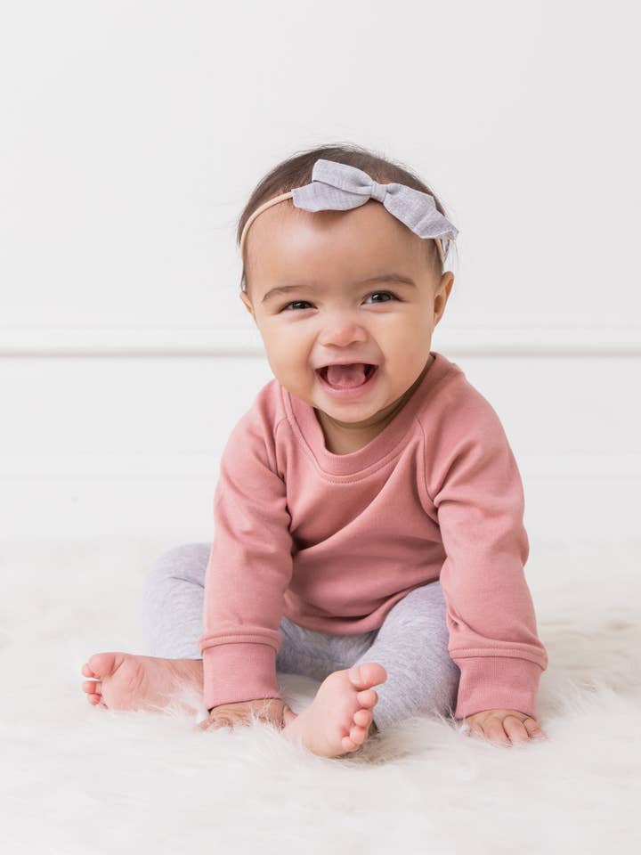 Colored Organics - Wholesale Sweatshirt - Kids - Organic Baby and Kids Portland Pullover - Rose