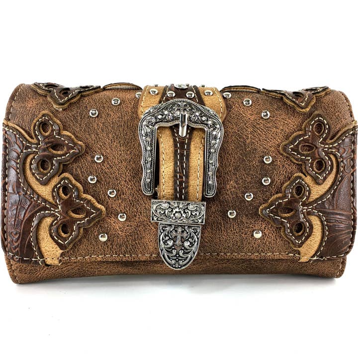 Western Buckle Drievoudige schoudertas voor dames voor wholesale door Lunar Deer