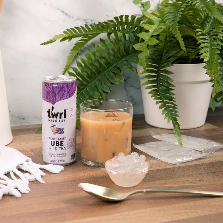 Twrl Milk Tea - Wholesale Beverage Mix - Crystal Boba Toppings 6 Pk - Low Sugar, Low Cal for Boba Tea