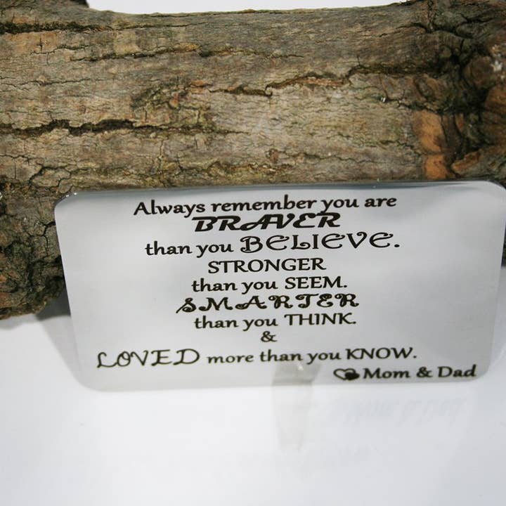 SoulfulMemory – wholesale Samlarobjekt mynt – Personlig plånbok Sätt in kortdatum/Namn/Meddelande/ Text Graverad.