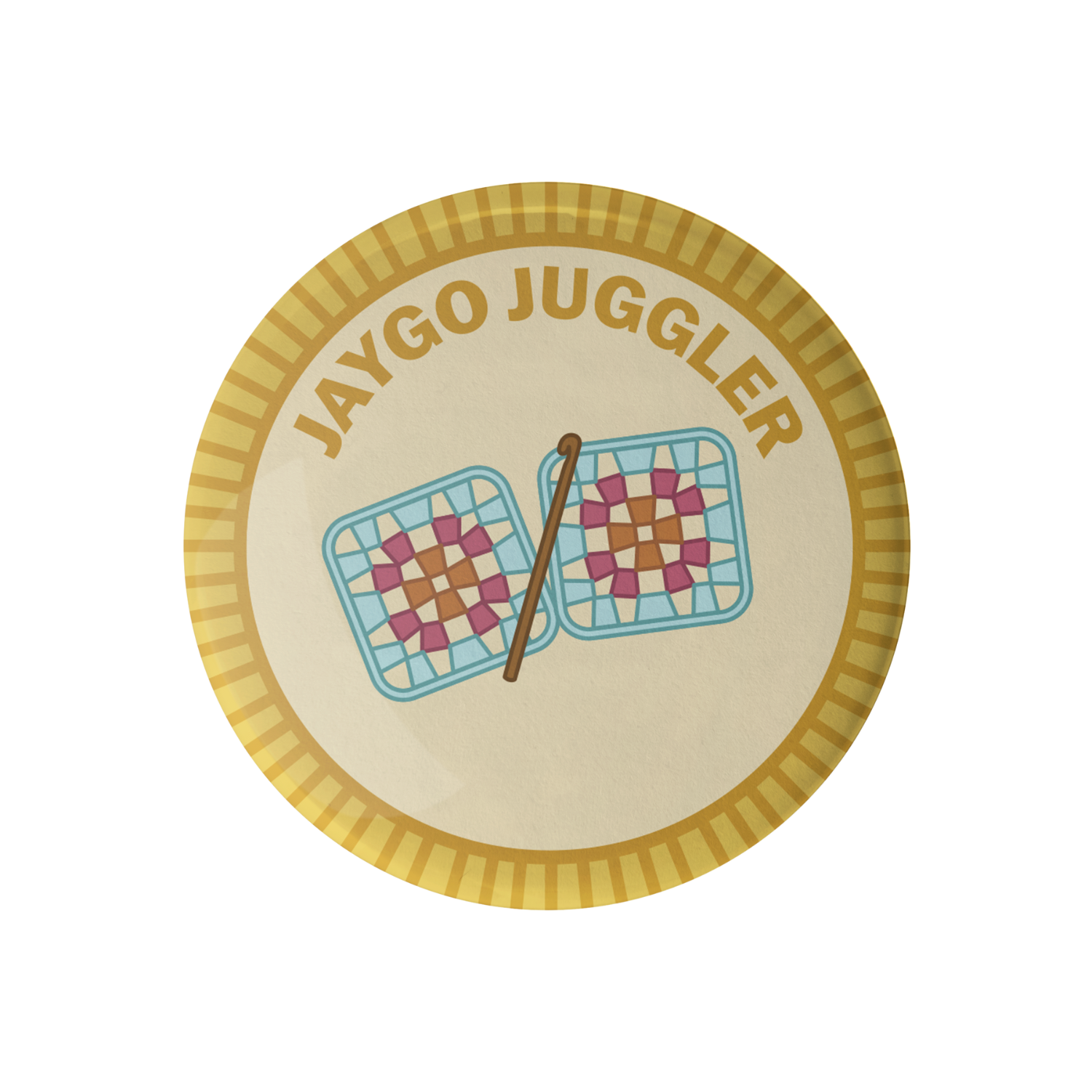 Camp Stitchwood - Wholesale Lapel Pin/Button - JAYGO Juggler Merit Badge0