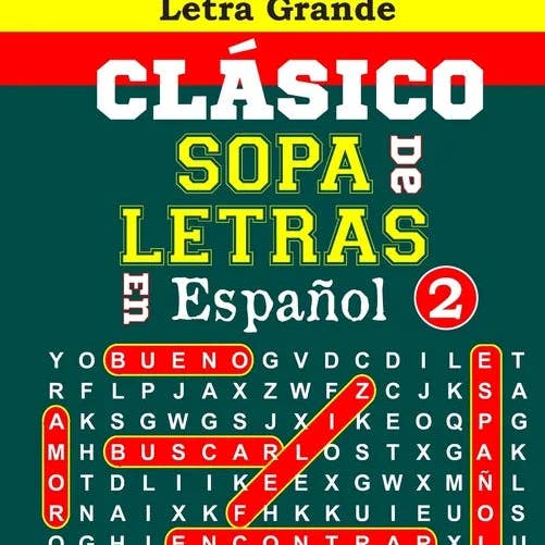 Books by splitShops - Wholesale Coloring & Activity Book - Adult - CLÁSICO SOPA De LETRAS En Español; 2 - Paperback