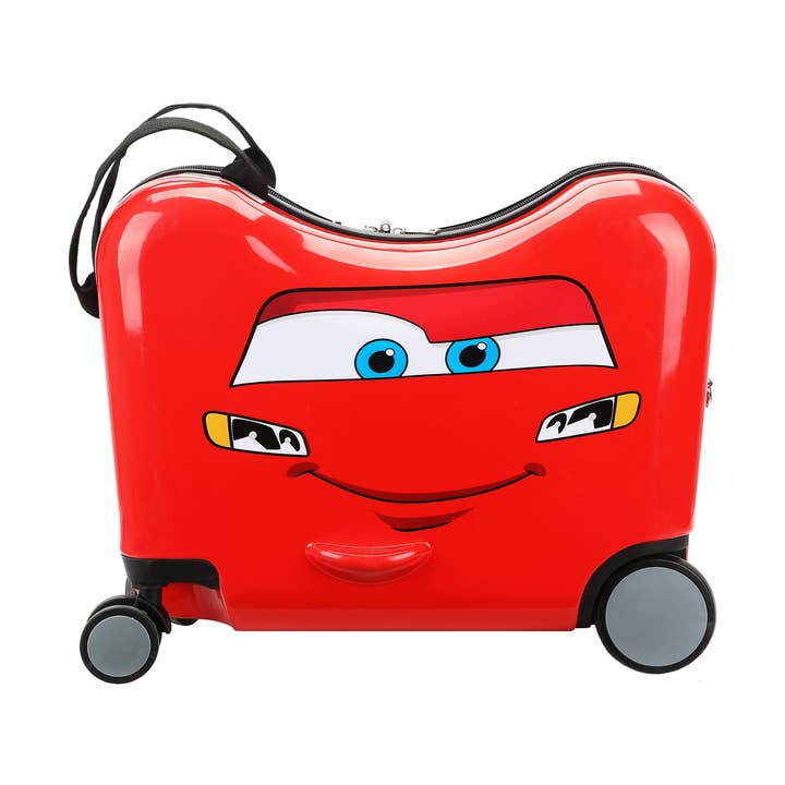 Disney's Cars Lightning McQueen Ride-On 18" Suitcase For Kids & Toddlers for wholesale by Bioworld Merchandising