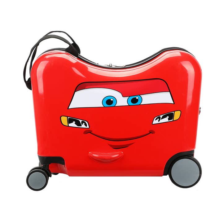 Disney's Cars Lightning McQueen Ride-On 18" Suitcase For Kids & Toddlers for wholesale by Bioworld Merchandising