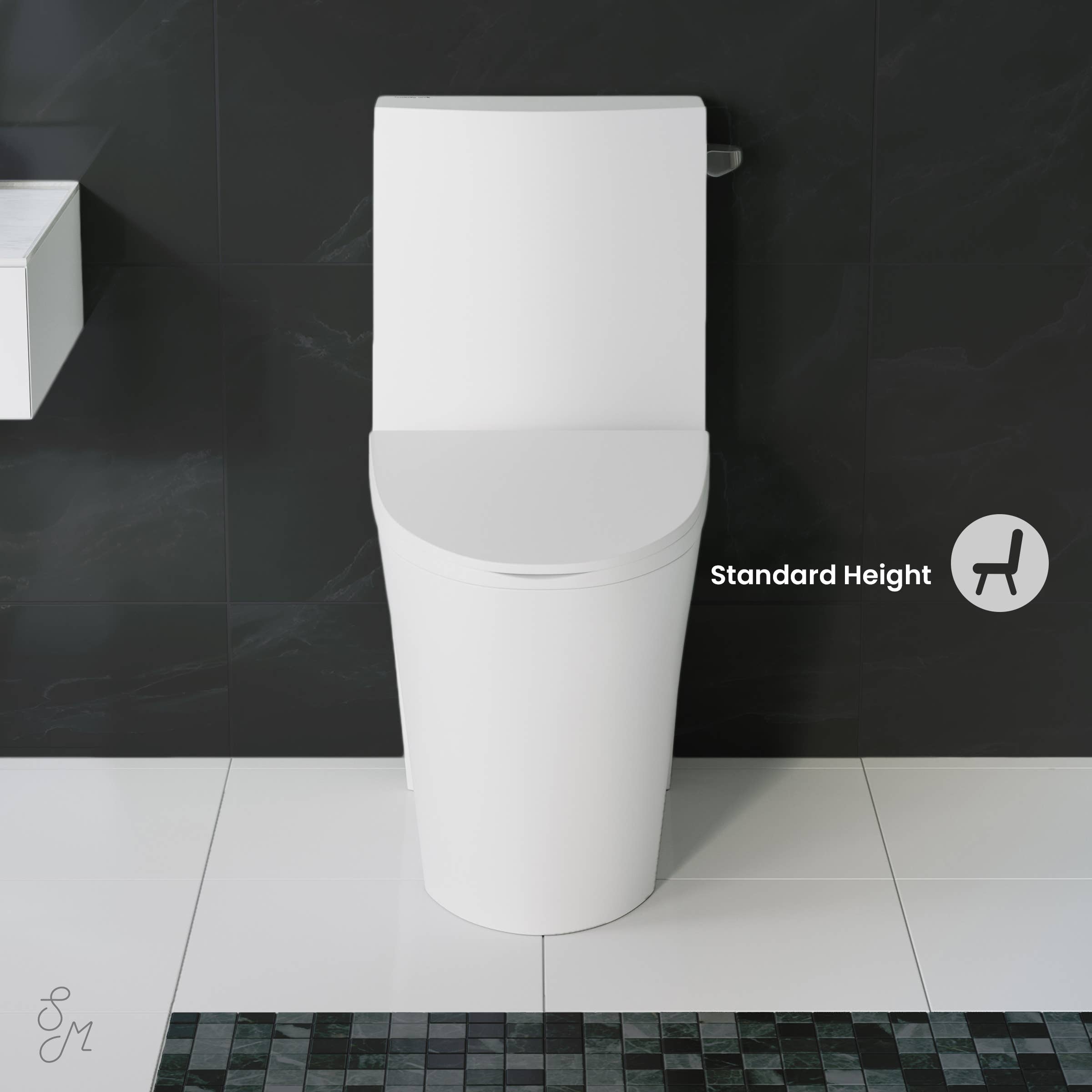 Swiss Madison - Wholesale  - St. Tropez 1-Piece 10" Rough-in Elongated Toilet White4