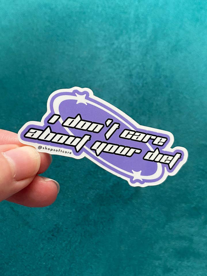 Jag bryr mig inte om din dietklistermärke för wholesale av Softcore