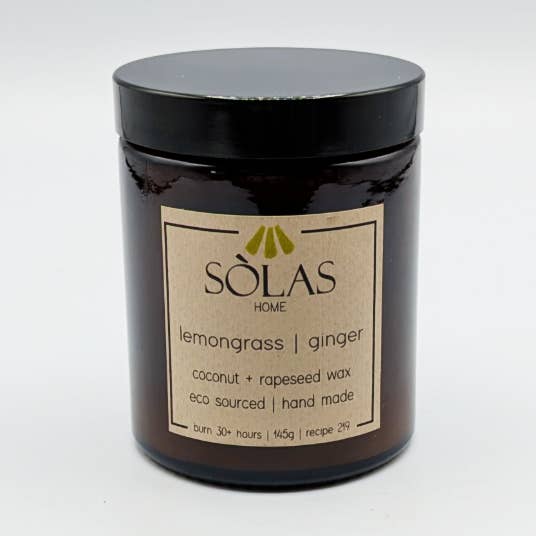 Citrongräs Ingefära Ljus Bärnstensburk med Lock, 20cl för wholesale av SÒLAS Home