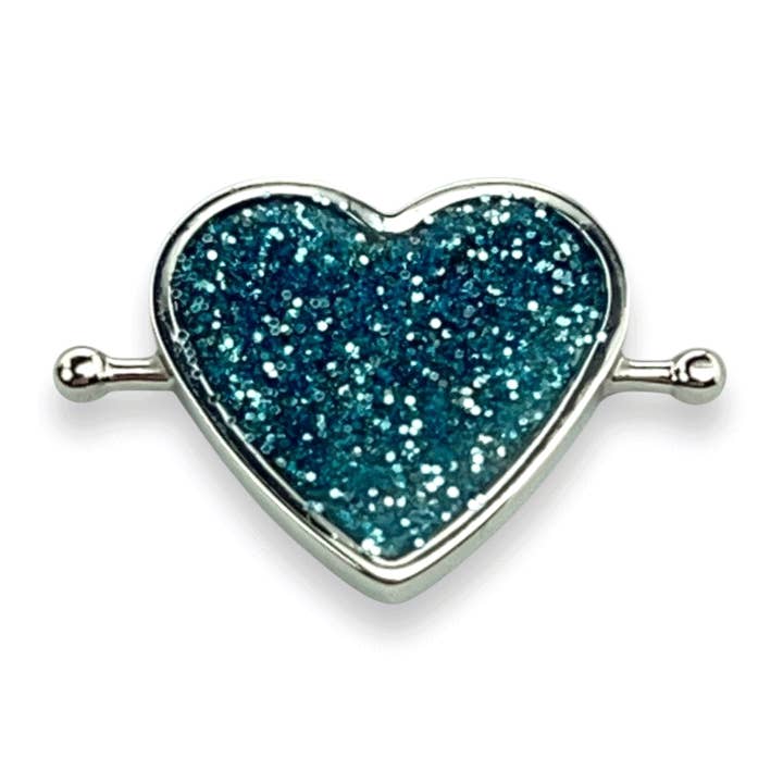 Heart-shaped Glitter Element for wholesale by CONQUERing