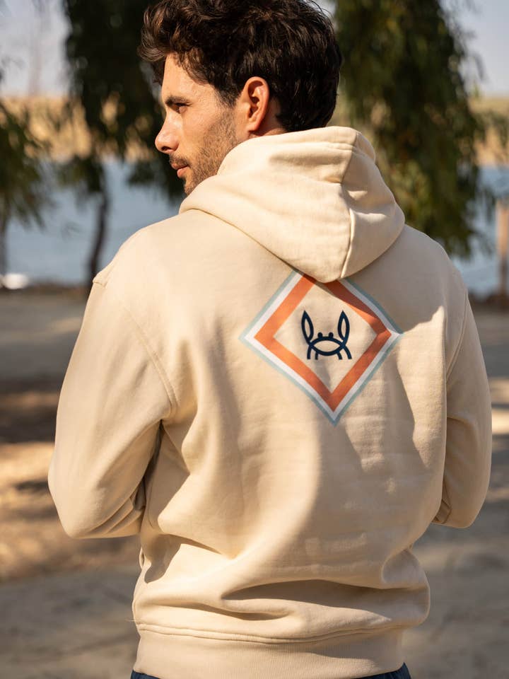 Custi Mikelo – wholesale Hoodie – Men's – Beige Rombo Sweatshirt | Thailand