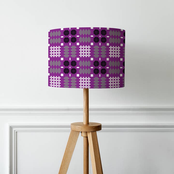 Moose & Co – Großhandel Lampenschirme – Lampenschirme mit walisischem Tapisserie-Druck2