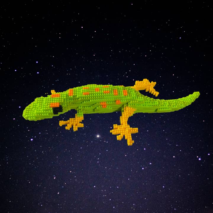Modèle Green Gecko Micro-Block pour la vente par Inspired Passion Productions,LLC