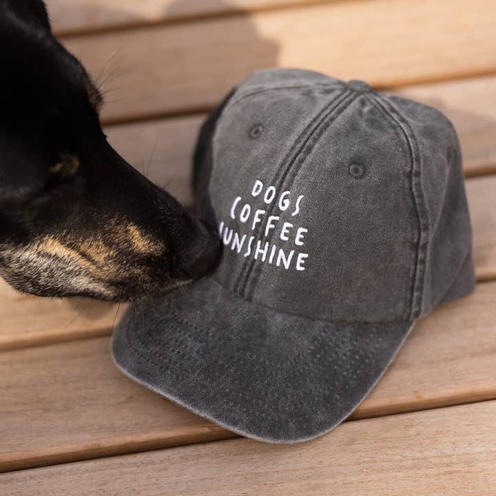Lieblingspfote - Wholesale Baseball Cap - Unisex - Cap DOGS COFFEE SUNSHINE Vintage Black2