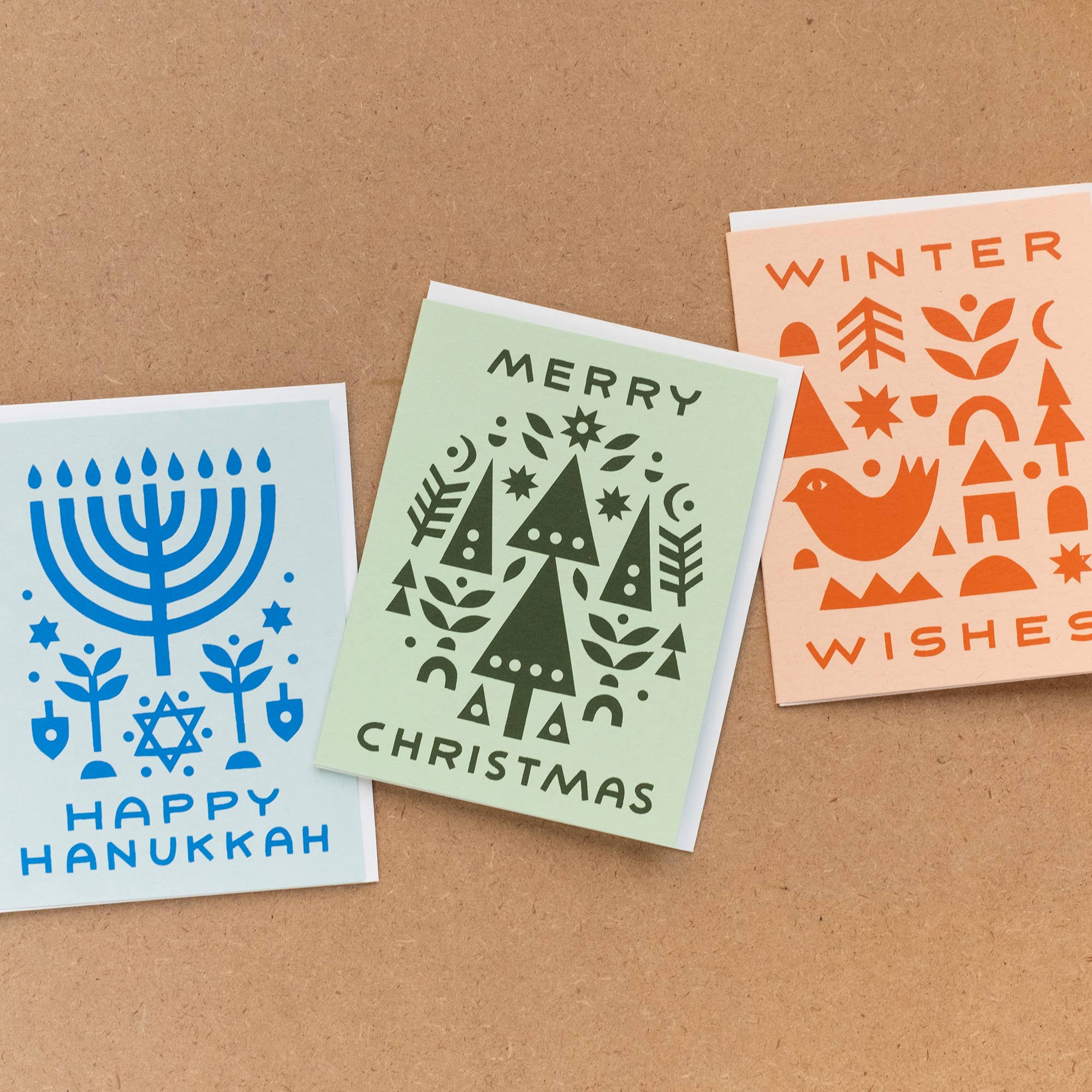 Worthwhile Paper – postal de Hanukkah por atacado – Cartão de colagem de Hanukkah feliz1