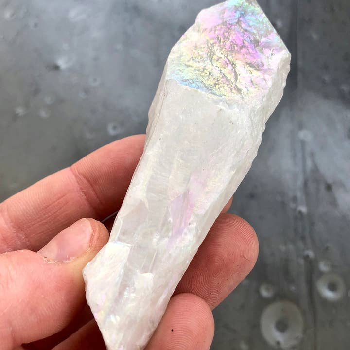 New Moon Beginnings - Wholesale Spiritual Stone/Crystal - Raw Angel Aura Quartz Crystal Point5
