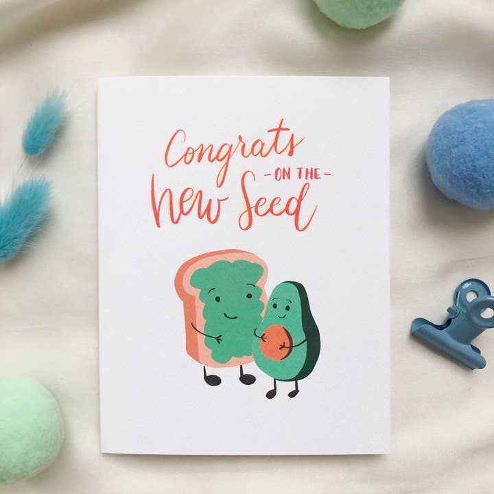 Congrats on the New Seed Baby Card for wholesale by Kokocards
