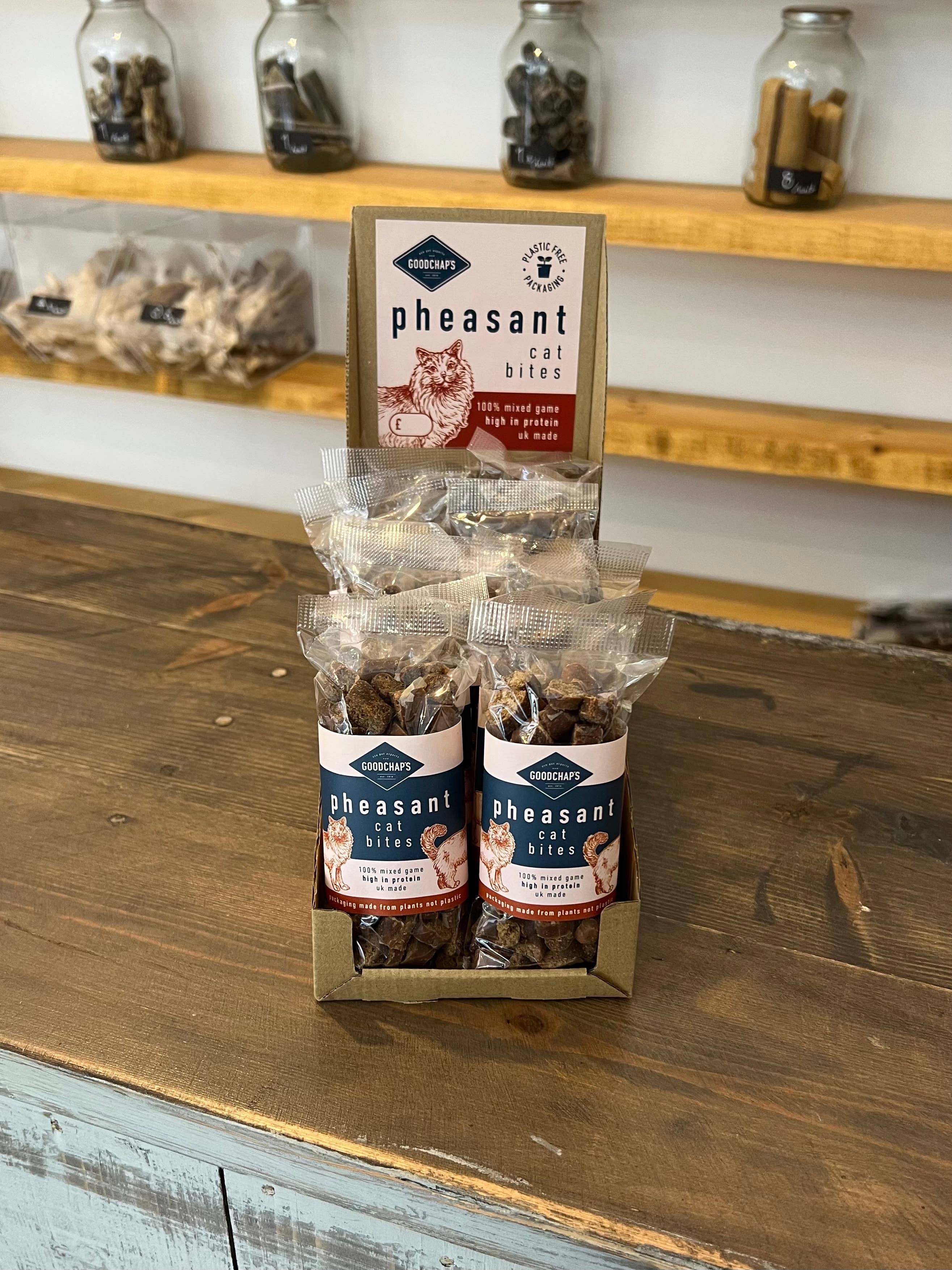 Goodchap's – wholesale Pet treats – Cat – Pheasant – Cat Bites2