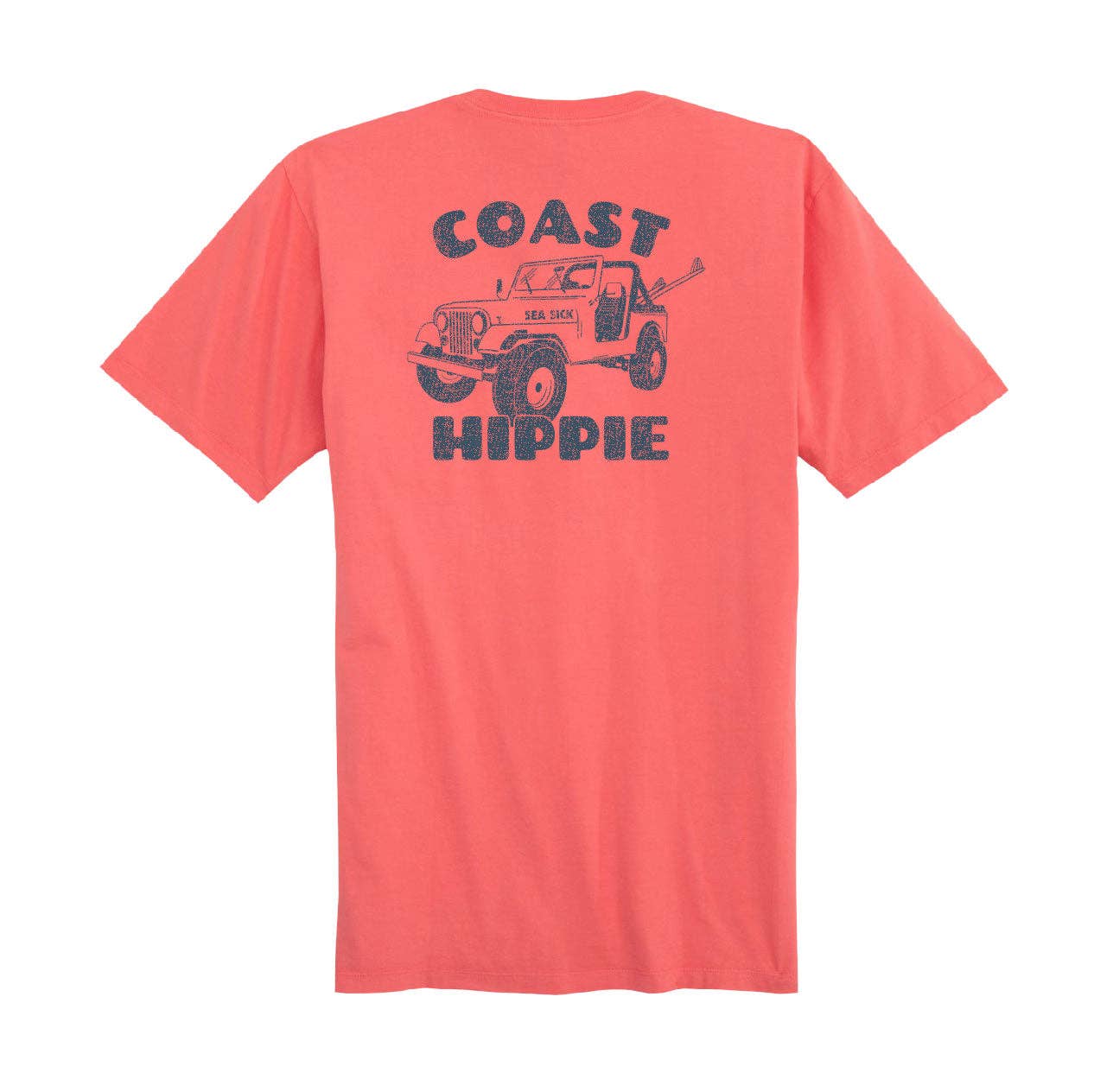 Coast Hippie - Wholesale Screen Printed T-Shirt - Unisex - Vintage Surf Jeep Screen Printed Unisex T-Shirt2