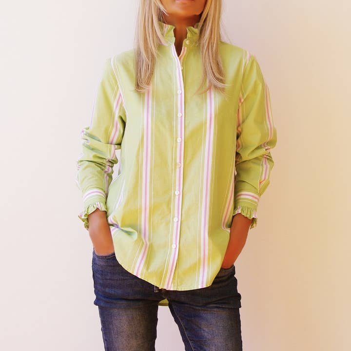 Maple Cotton Stripe Shirt  for wholesale by Who's Charlie
