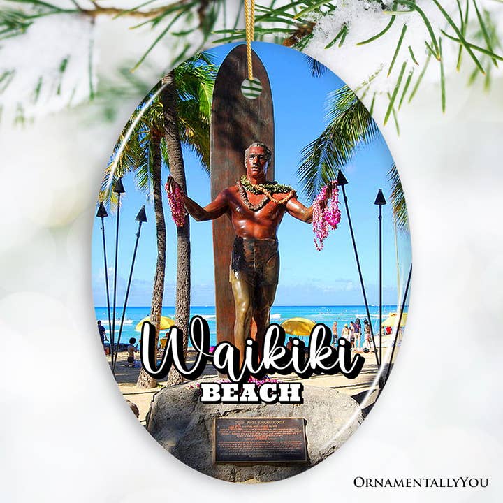OrnamentallyYou - Wholesale Ornament - Waikiki Beach Hawaiian Ornament Pacific Island Souvenir3