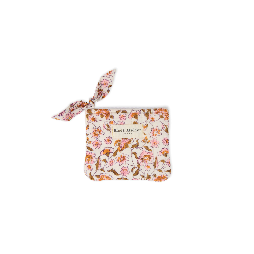 Bindi Atelier - Wholesale Coin Purse - Women's - Block-printed cotton wallet - Edel1