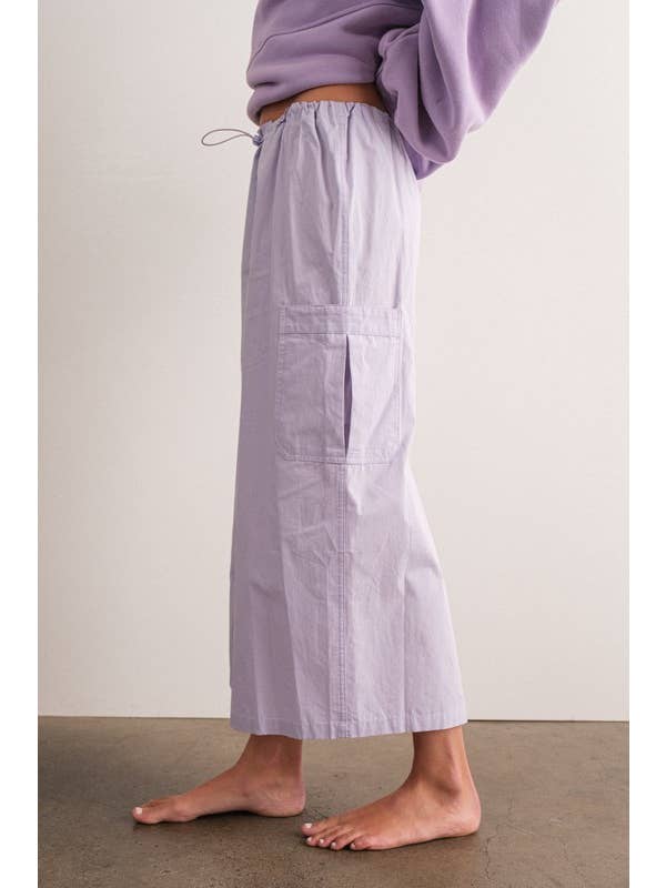 LAVENDER PS17127 - Ariah Cargo Maxi Skirt for wholesale on Faire