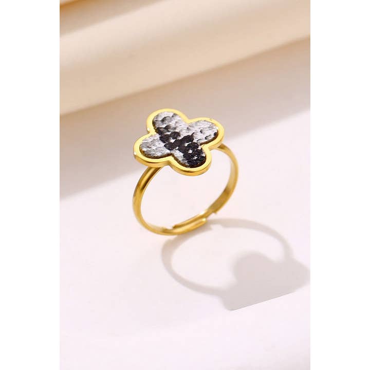 Adjustable Steel Ring Yakout for wholesale by BELLE MISS