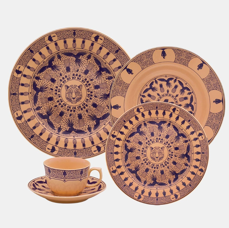 ANNOVA - Wholesale Dinnerware Set - Oxford FLAMINGO Porcelain0