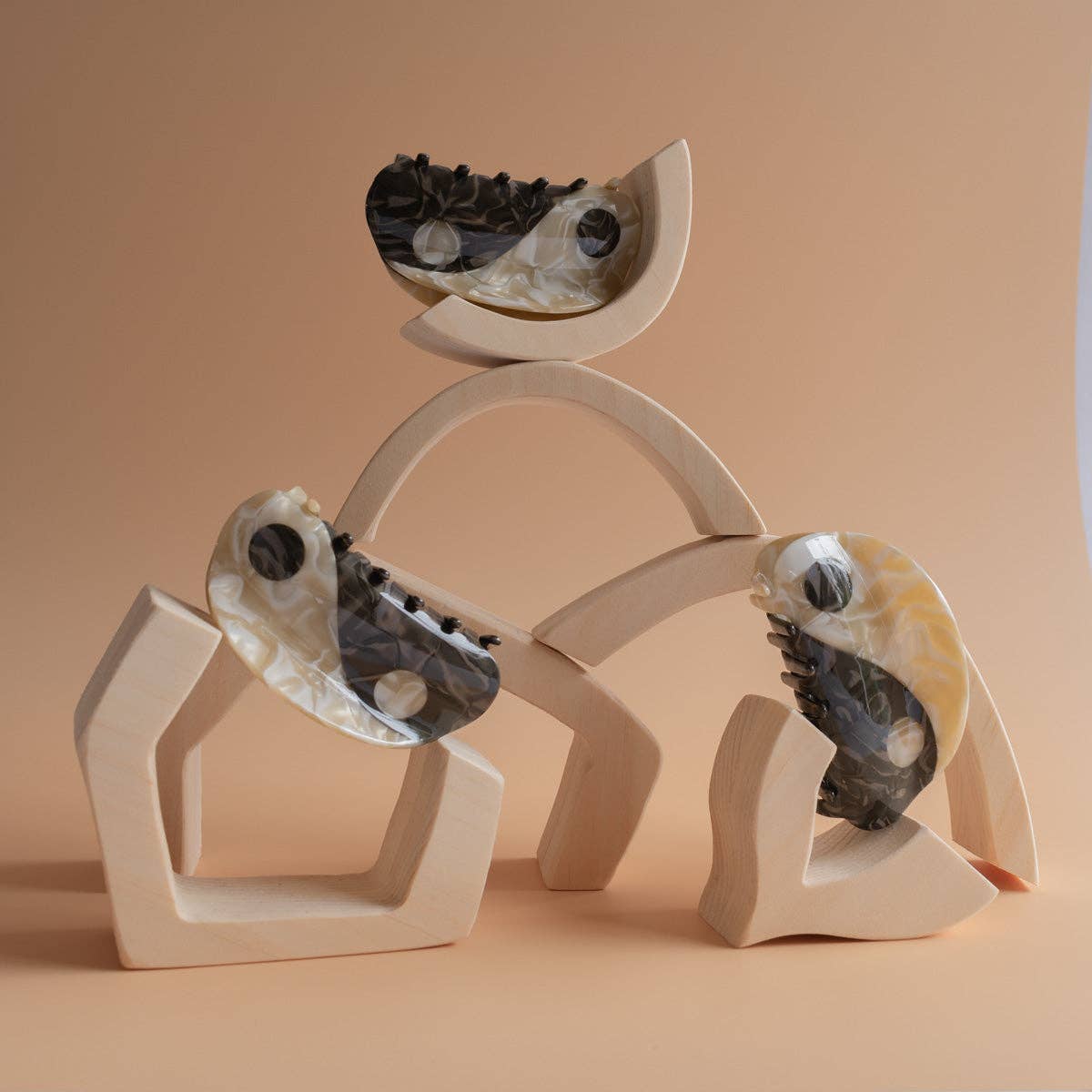 WINONA IRENE – wholesale Hårklämma - Dam – Original stor neutral Yin-Yang hårklo3