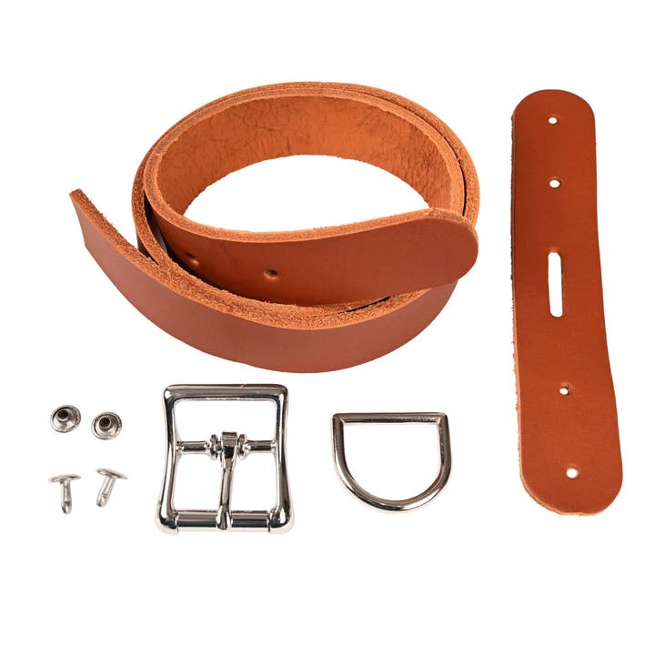 Tan Leather Dog Collar Kit - Torino Leather for wholesale on Faire1