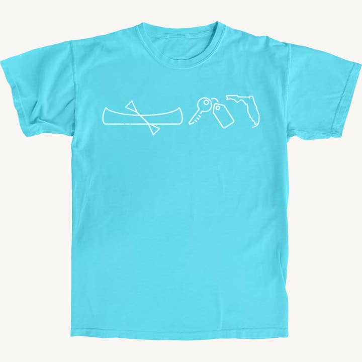 Langboot-Schlüssel-Symbole Premium-T-Shirt für den Großhandel von Salt Water Colours