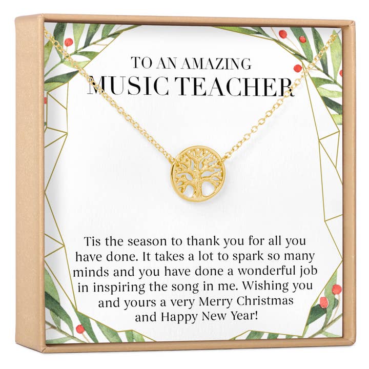 Christmas Gift for Music Teacher Necklace, Multiple Styles for wholesale by Dear Ava