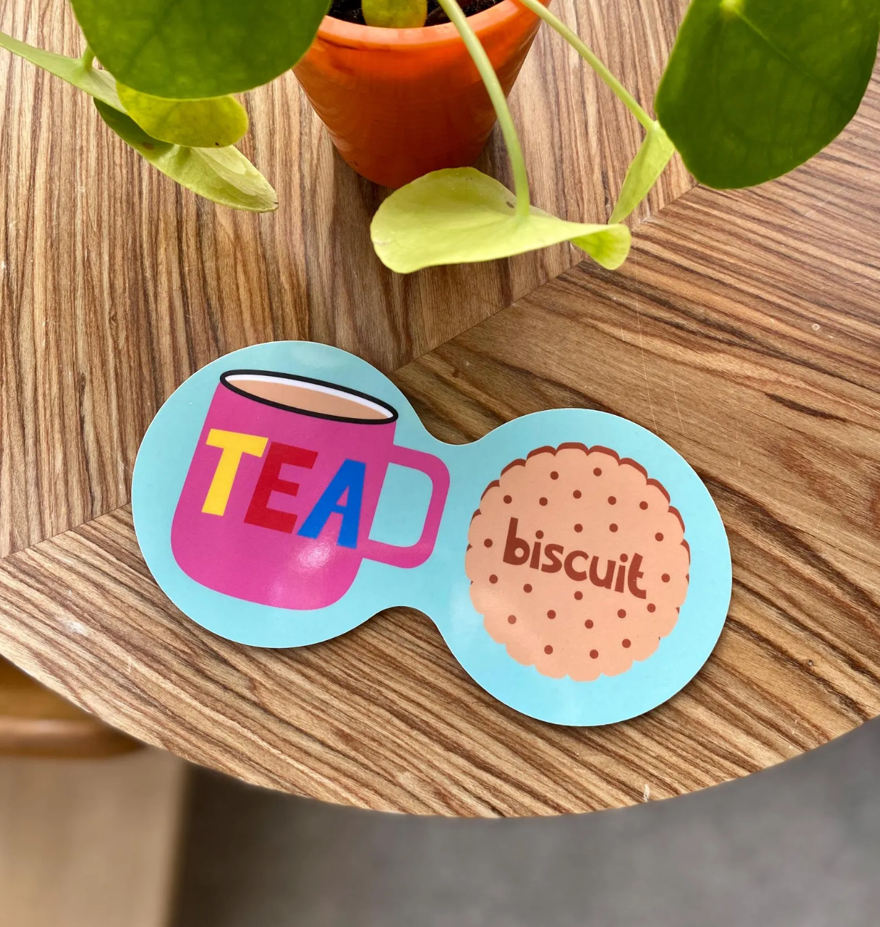 Poppekins - Wholesale Coasters - Tea and Biscuits Double Coaster1