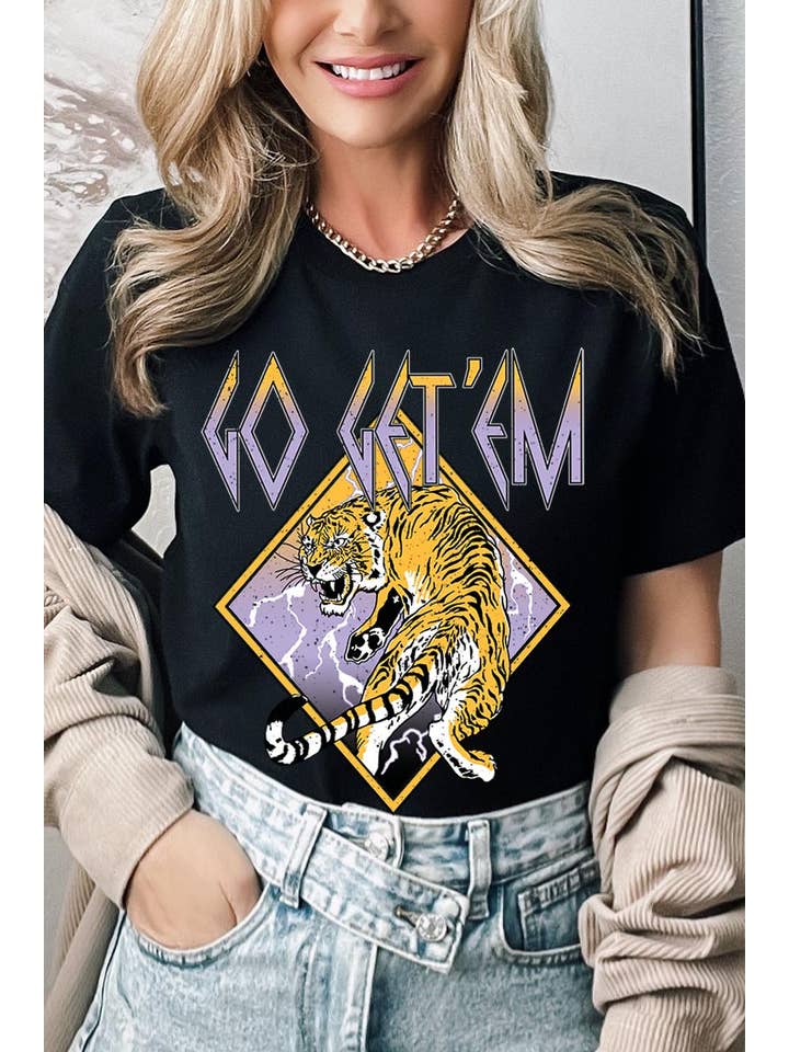 COLORBEAR - Wholesale T-Shirt (Graphic) - Unisex - Go Get'em Tiger Graphic Tee