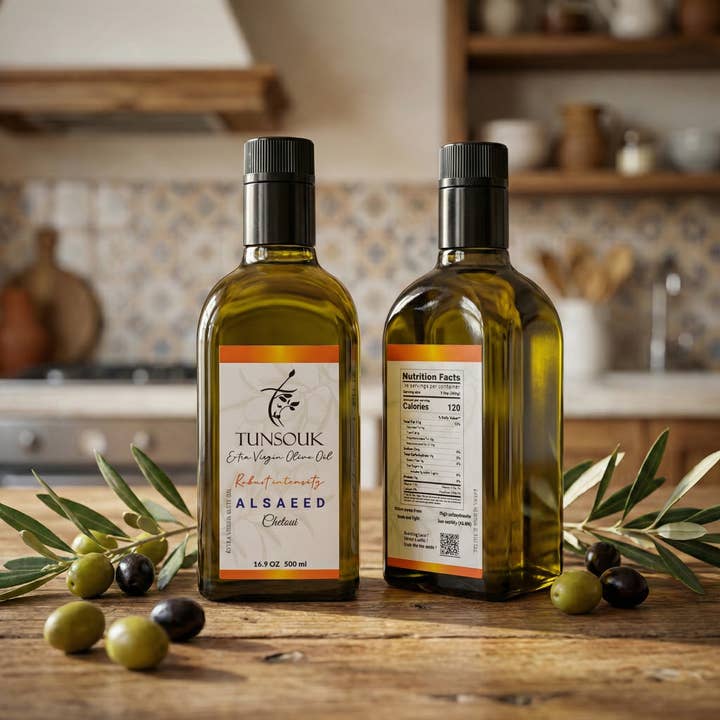 ALSAEED Chetoui Extra Virgin Olive Oil (500ml) for wholesale by Dallas olive oil company