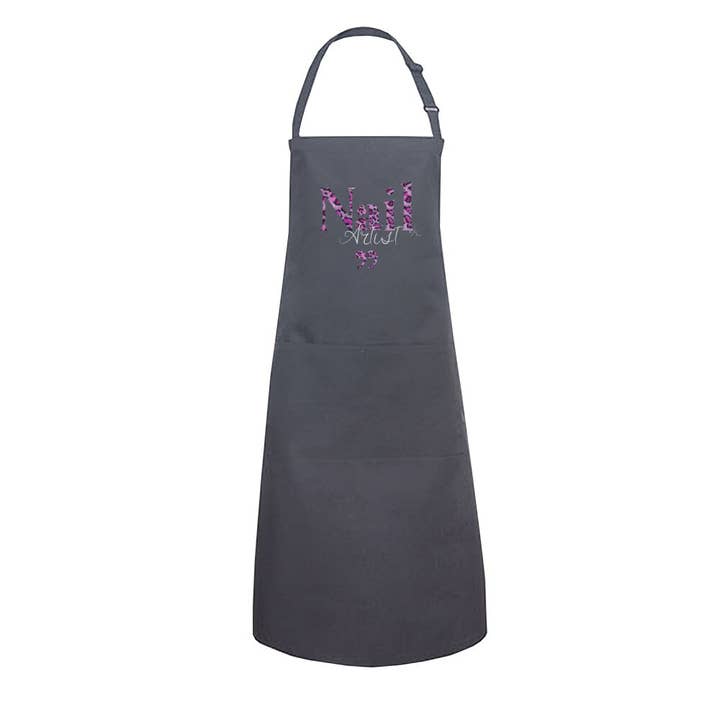 Doriana Cosmetics GmbH - Wholesale Apron - Apron with pocket - Nail Artist Purple Leo Pattern2