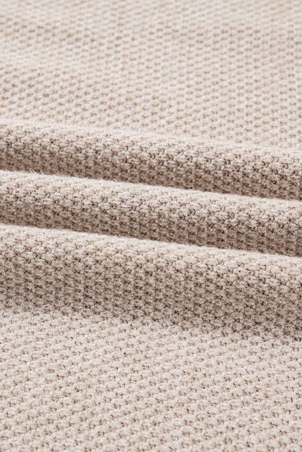 Suhkasana – wholesale Knitted jumper – Women′s – Parchment Color Block Knit Striped Sleeve Detail Casual Sweater11