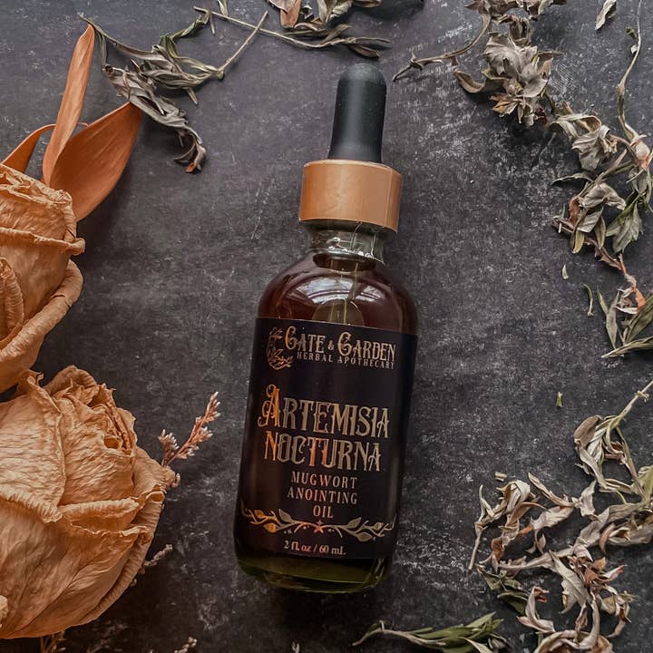 Artemisia Nocturna | Huile Rituelle d'Armoise pour la vente par Gate and Garden Herbals