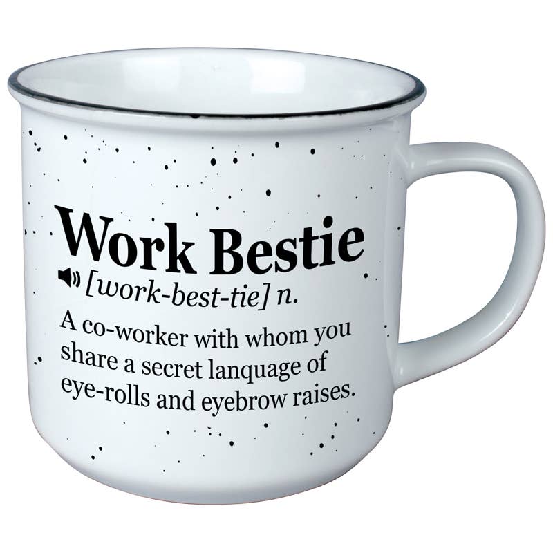 Gift & Garden by Carson - Wholesale Coffee Mug - "Work Bestie" Vintage Mug0