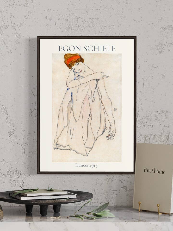 DANCER - Egon Schiele Art Poster Print. A4, A3, A2 Wall Art. Vintage Wall Art Print. Mothers Day gift. Artwork. Line Art. for wholesale by Gabrielle Dalsan