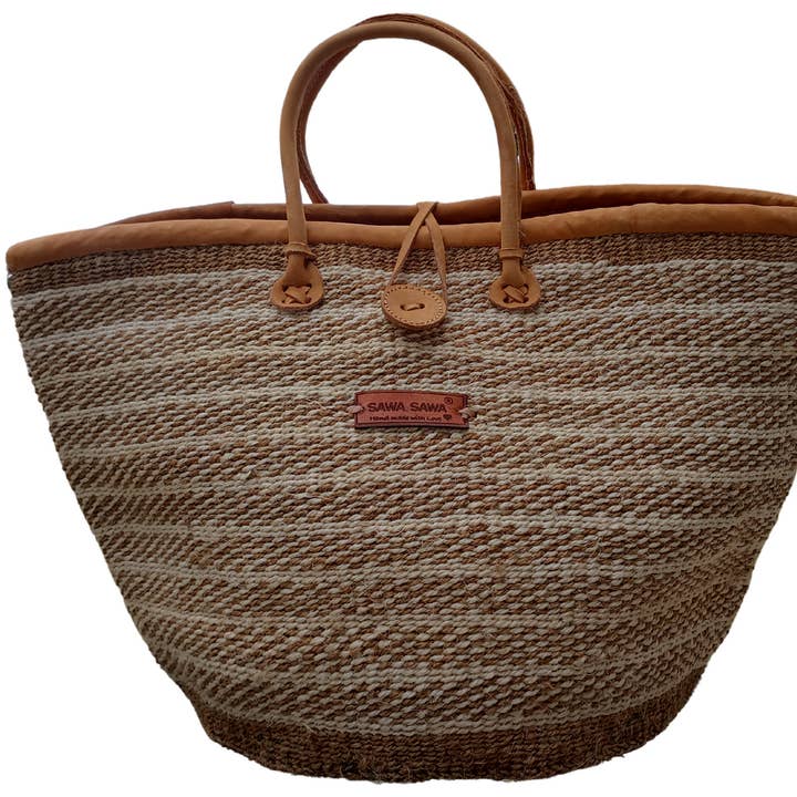 SAWA SAWA Panier de marché en sisal fait main Chemin de vie pour la vente par SAWA SAWA