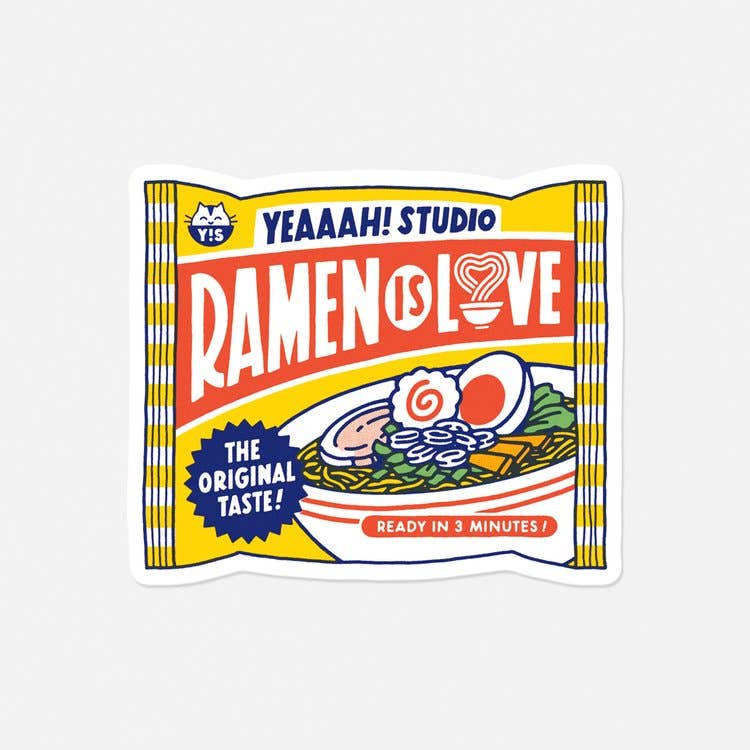 Yeaaah! Studio - Wholesale Sticker - Vinylsticker „Ramen is Love”