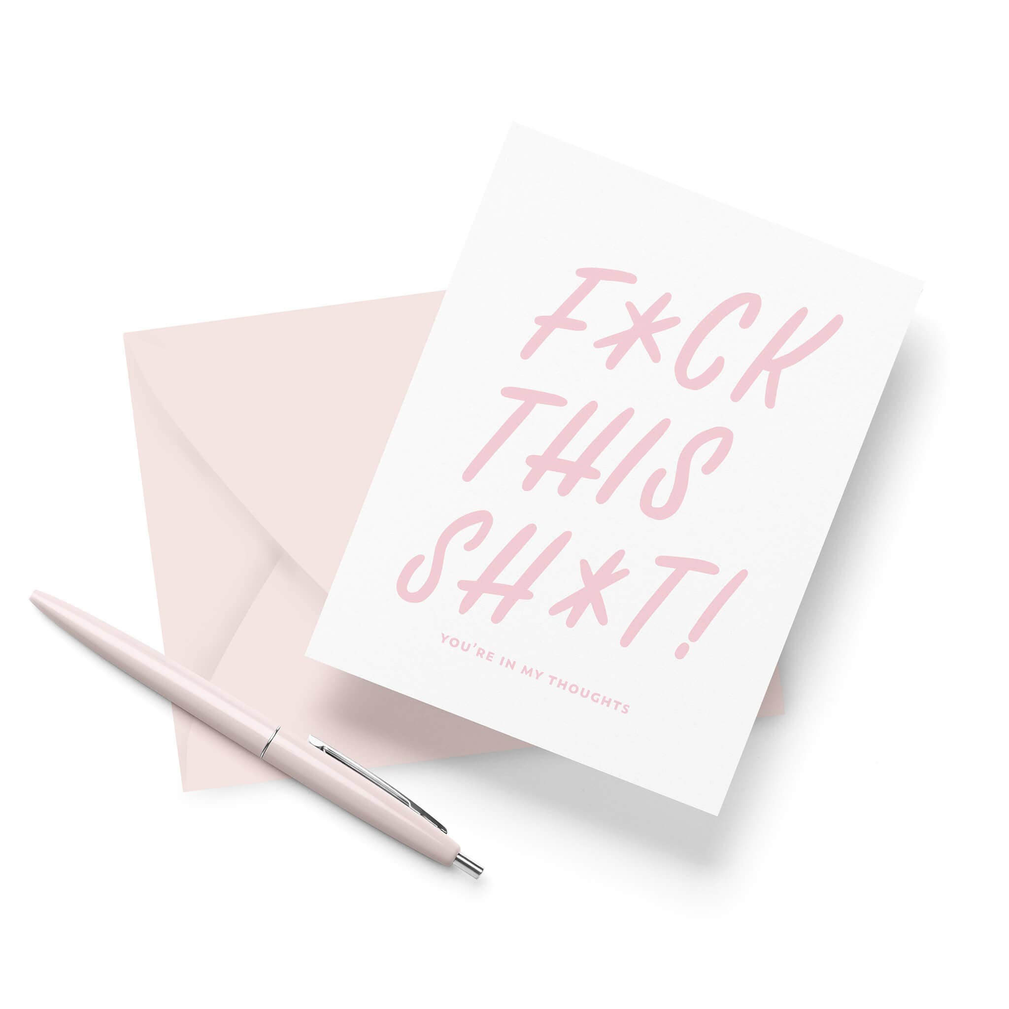 Friendly Fire Paper - Wholesale Sympathy Card - F*uck  This  Sh*t Letterpress Sympathy Card2