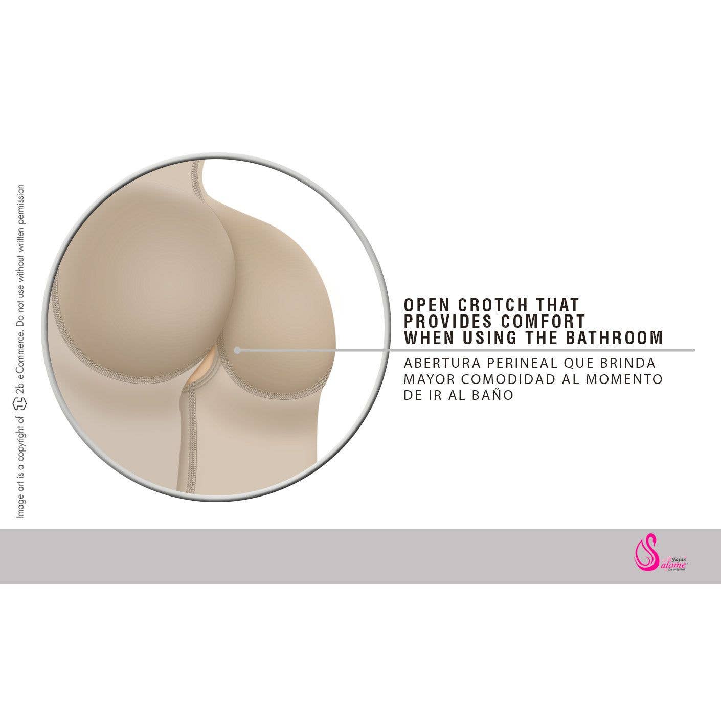 Lingerie Mart - Wholesale Shapewear - Women's - Fajas Salome 0214 | Mid Thigh Strapless Body Shaper8