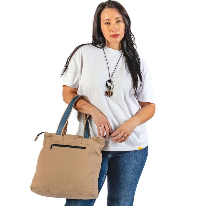 Brooklyn Tote Bag for wholesale by Unique Batik Fair Trade