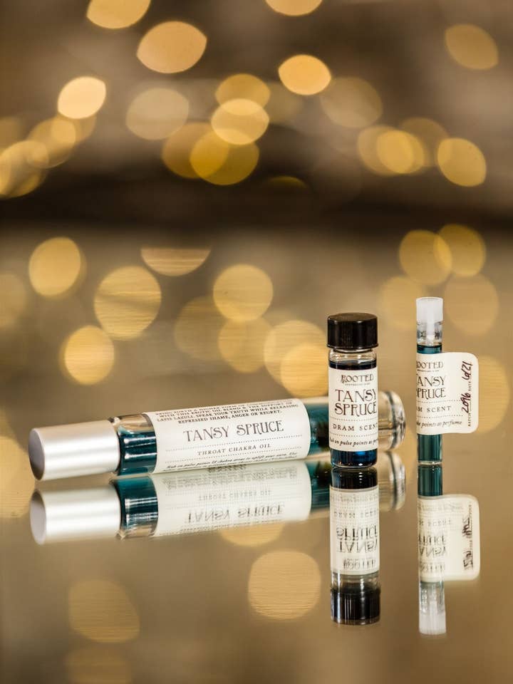 Profumo Tansy Abete Dram Chakra per la vendita all'ingrosso da parte di Rooted Apothecary