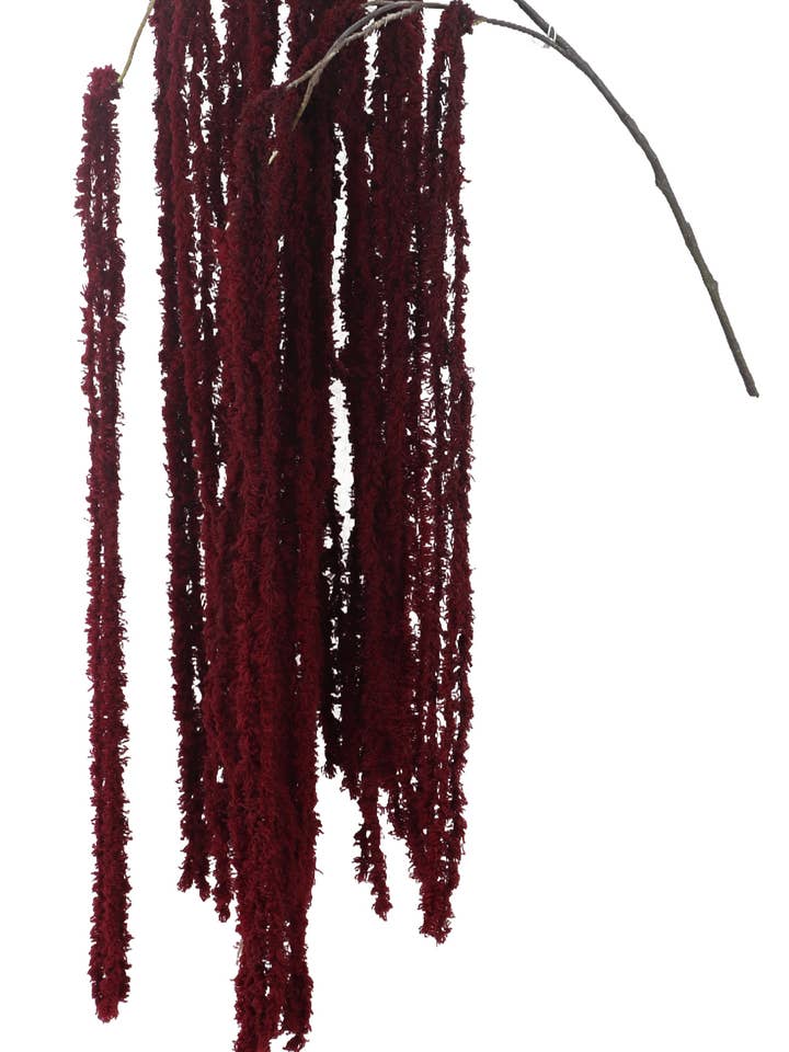 SOFT AMARANTHUS SPRAY, 45", BURGUNDY for wholesale by Select Artificials, Inc.