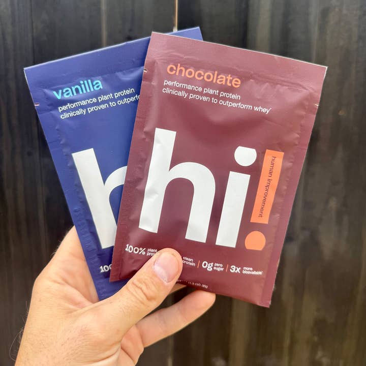 Hi! Human Improvement – wholesale Protein/superfood powder – Travel Pack Performance Plant Protein8