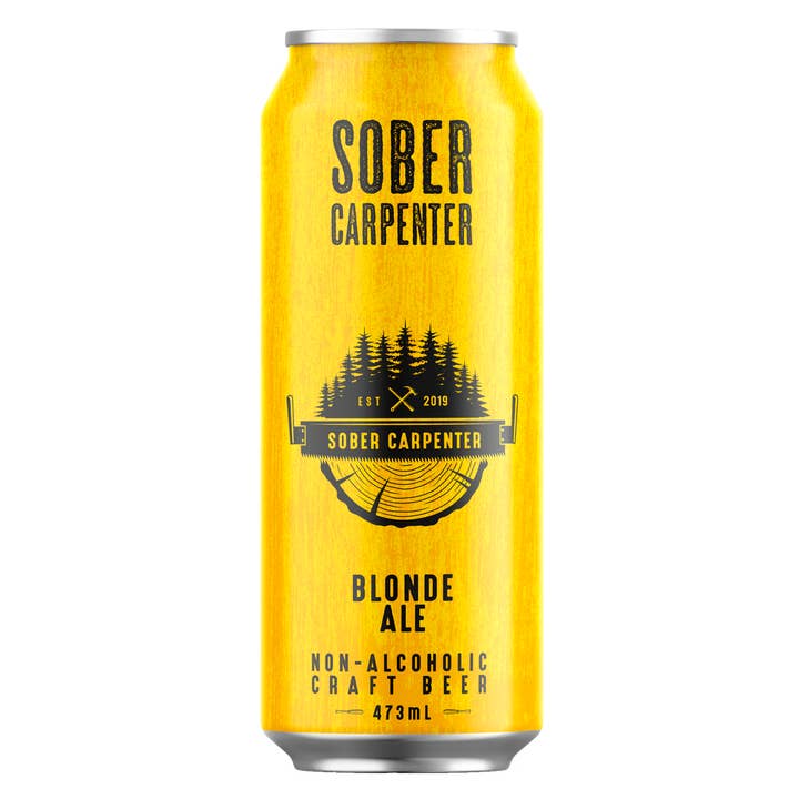 Sober Carpenter - Wholesale Non-Alcoholic Beer - Blonde Ale Beer (Case of 12 cans)1