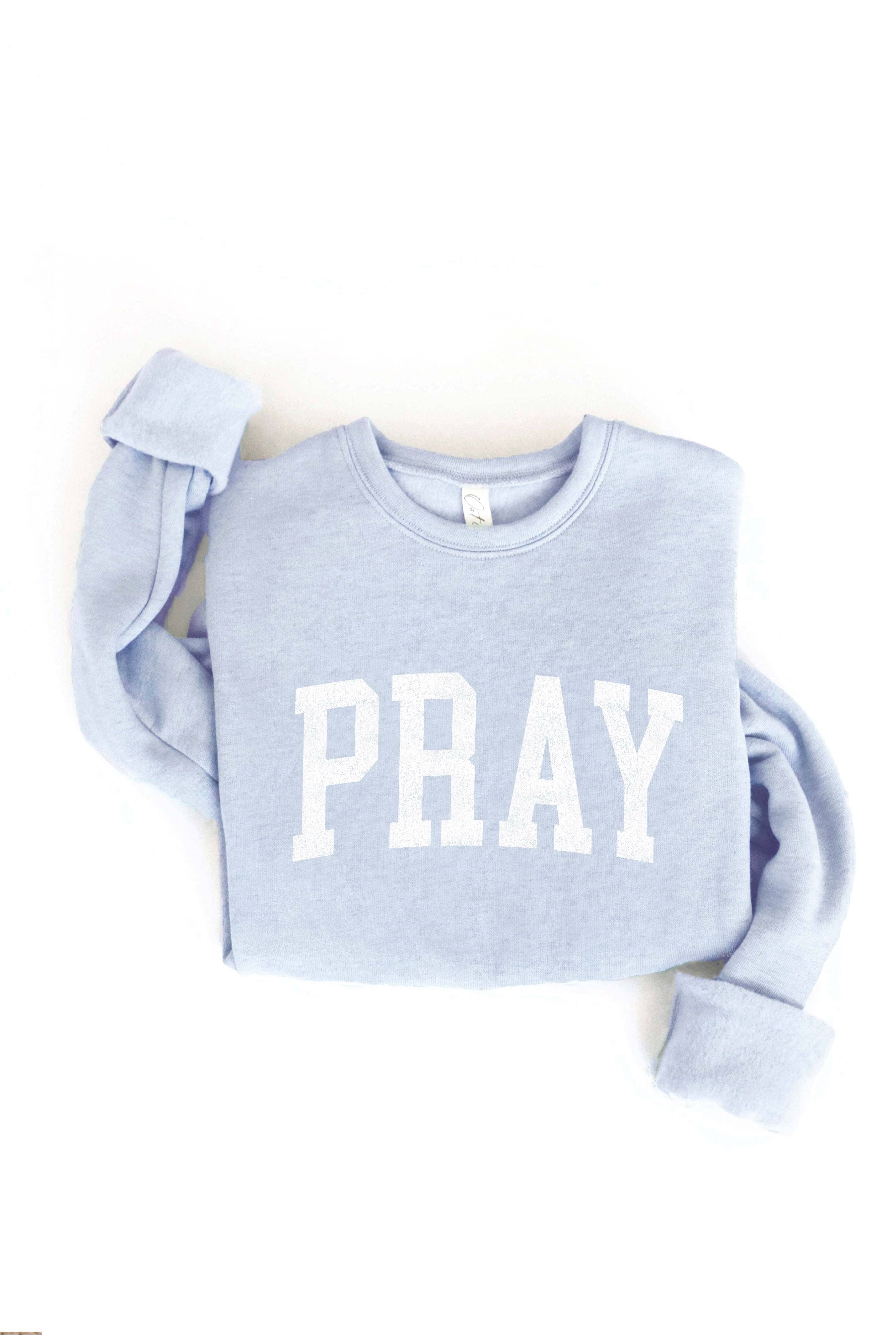 OAT COLLECTIVE - Wholesale Graphic Sweatshirt - Women's - PRAY  Graphic Sweatshirt1