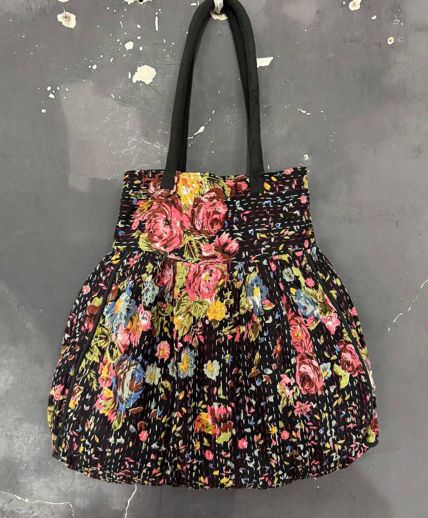 GYPSY STUDIO - Wholesale Shoulder Bag - Women's - Market Bags Kantha Stitch Bags Cotton Women's Shoulder Bags2